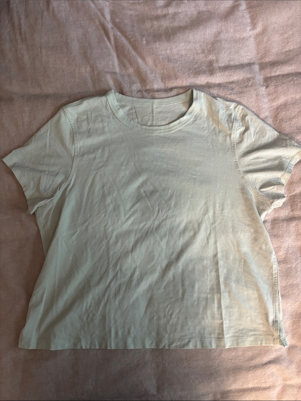 lululemon Light Green Crewneck Women's Tee
